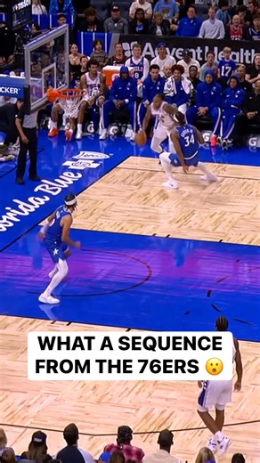 This ball movement from the 76ers! 🔥 Everybody gets a touch before Andre Drummond FINISHES it with the slam! PHI-ORL • NBA League Pass Tap to Watch ➡️ https://www.nba.com/how-to-watch-game-redirect/0022500533?partnerRef=NBA&platform=Facebook&surface=Post | NBA