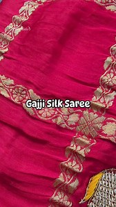 1.7K views · 15 reactions | Pure Gajji silk saree in Gharchola design with Hathi design, zardozi, and moti work, please WhatsApp us at 9672560011. #sareestyle #sareelove #sareeusa #sareefashion #gajisilk | Reenaa's Fashion | Facebook