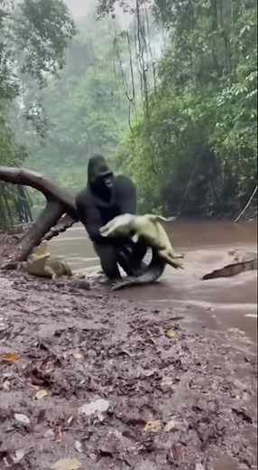 Gorilla vs Crocodile: Who Wins This Insane Clash?!