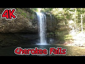 4K Cloudland Canyon Cherokee Falls Rising Fawn Georgia