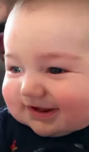 Cute baby with cheecks