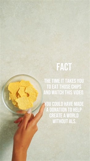 The ALS Association on Instagram: "It takes about the same amount of time to eat a couple handfuls of chips as it does to make a donation on als.org. Really. A few bites. A few clicks. Chips are gone in seconds. A donation helps move ALS research forward, supports families navigating the disease, and pushes us closer to treatments and a cure. ALS doesn’t get pauses. Families don’t get breaks. Progress doesn’t happen by accident, it happens because people choose to act, even in small moments like