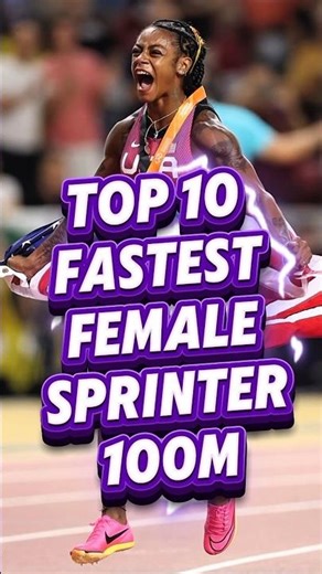 Top 10 fastest female sprinters in the world 100m#FastestWomen #Top10Sprinters #WorldsFastestWomen