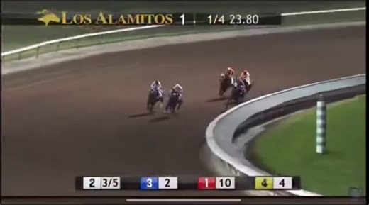 We’re back with Saturday and Sunday night racing! The opening race on Saturday goes to Kiddo Light, as he holds of Highland Echo. The early P4 pool is $108k. | Los Alamitos Race Course