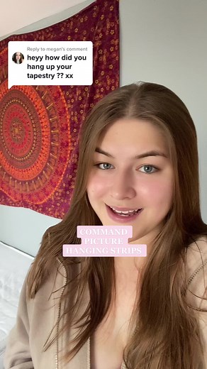 Command Picture Hanging Strips for Easy Tapestry Hanging