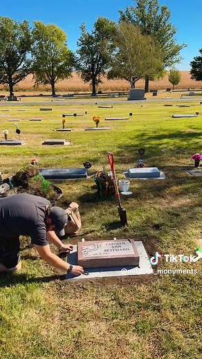 Setting a Small Flat Monument: Step-by-Step Guide