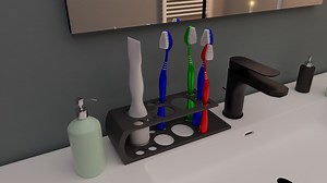 Toothbrush Holder Stl File - Bathroom Organizer - Toothbrush Stand - Bathroom Decor - Stl File 3D Printing - Bathroom - Home Decoration - Etsy Canada