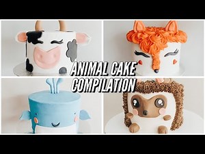 ANIMAL CAKE COMPILATION 2021- fox, cow, hedgehog, whale