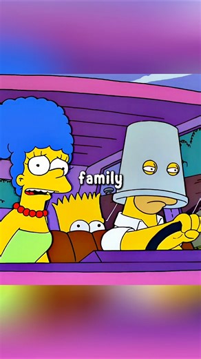 Bucket stuck on Homer's head #simpsons