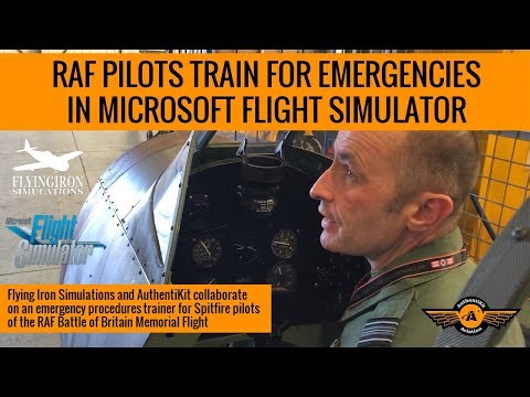 RAF Spitfire pilots train for emergencies in Microsoft Flight Simulator