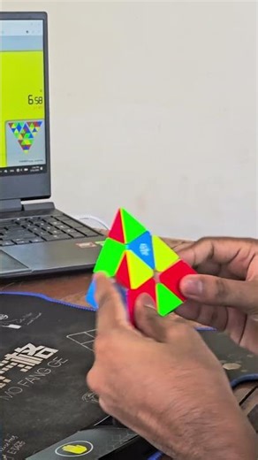 Pyraminx 6.18 Seconds #shorts #pyraminx #solving #cubing