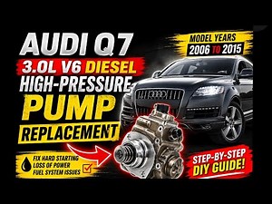 Audi Q7 3.0 Diesel High-Pressure Pump Replacement | Complete Guide | #audi #highpressurepump