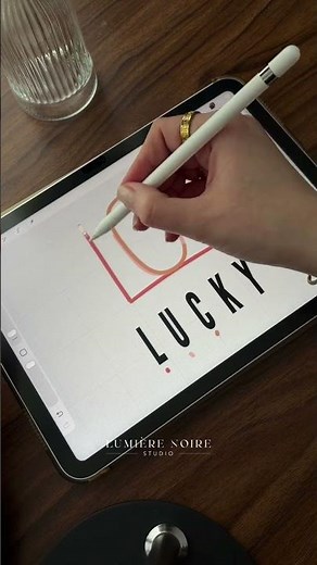 Ultimate LUCKY Name Logo Design: Tattoo Ideas with Procreate #letterlogo #tattooideas