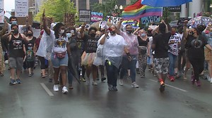 LGBTQ community and BLM march in solidarity