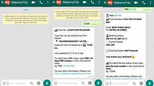 How to Check PNR Status and Live Train Status Using WhatsApp