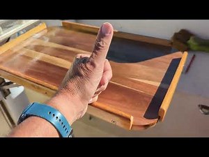 Crafting a Foldable Yacht Cockpit Table: From Acacia Board to Nautical Elegance.