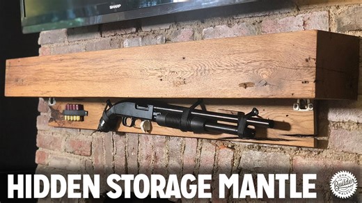 Build a Mantle with Hidden Storage - Looks Normal, Hides Everything