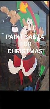 Paint a Santa on your windows