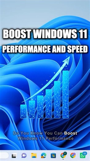 How to boost windows 11 performance and speed #shorts