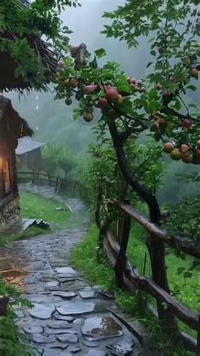 Beautiful nature with rain: calming forest scenes that heal the mind
