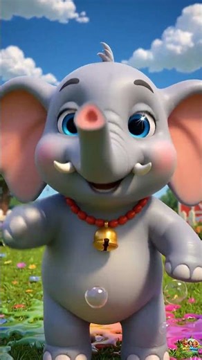 👉 Elephant Rainbow Splash 🌈🐘💦 | Funny Kids Short #shorts