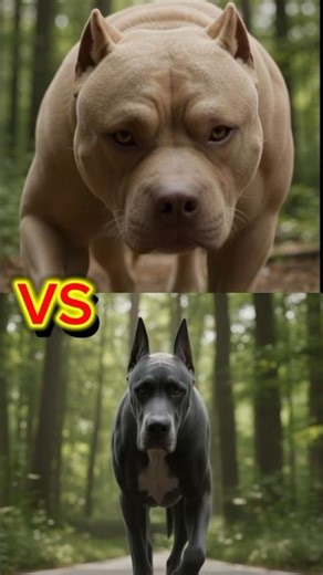 Pitbull vs Great Dane 😱 Power Took Over Size