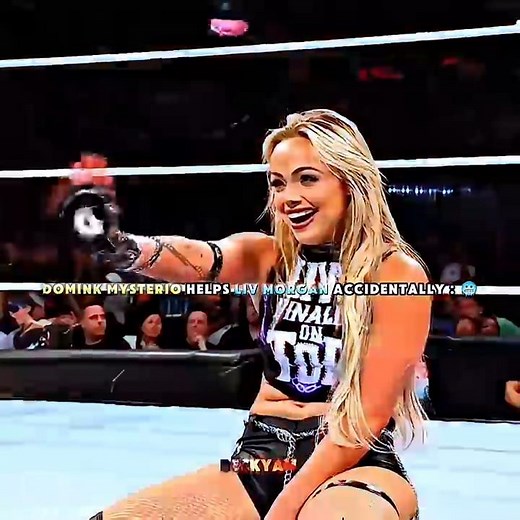 Domink Helps Liv Morgan 🥰 Accidentally 😳 || WWE RAW 💯 Edit #wwe #livmorgan #dominik #shorts #edit