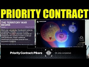 Destiny 2 - Priority Contract completed | THE TERRITORY WAR BEGINS Quest guide