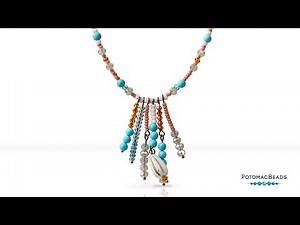 Sunray Fringe Pendant Necklace - DIY Jewelry Making Tutorial by PotomacBeads