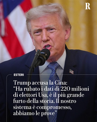 Il sistema elettorale americano è compromesso e vulnerabile oltre ogni capacità di difenderlo, mentre la Cina ha commesso la più grande violazione relativa ai dati dei votanti negli Stati Uniti. Così almeno ha sostenuto Donald Trump, nel discorso alla nazione, che però secondo i suoi critici conteneva informazioni in larga parte già note, o forzate per dare la sensazione di un’emergenza in realtà non esistente. Il tutto allo scopo di spingere il Congresso ad approvare la legge