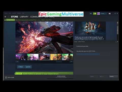 Tutorial For How To Install Jump Force On Steam On The PC