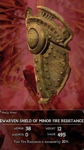 Skyrim SE | Gate to Sovngarde | Armor | Dwarven Shield of Minor Fire Resistance