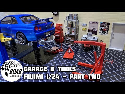 How to build a 1/24 Garage and Tools diorama - Part 2 - Fujimi model kit