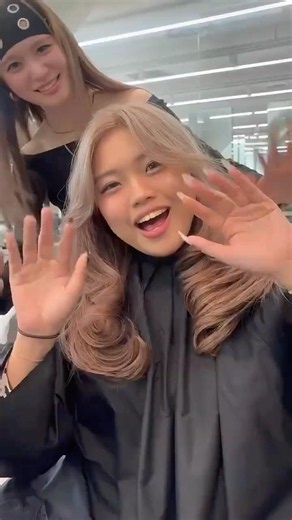 [International Layers] A complete transformation with voluminous layers & greige hair♡ Getting th...