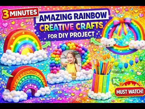Amazing Rainbow Creative Crafts for DIY Projects (Easy & Fun)