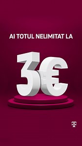 3K reactions · 285 shares | Totul Nelimitat cu 3€ în Telekom Nelimitat SHOP! Cartelă sau abonament pentru tine / afacere: NET, MINUTE și SMS-uri național. | Telekom Romania Mobile | Facebook