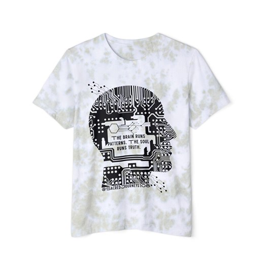 Circuit Skull Brain Tee | Block Print AI Quote T-shirt - Etsy