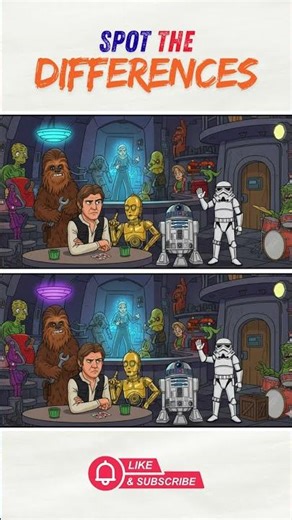 Spot the differences | Star wars bar scene