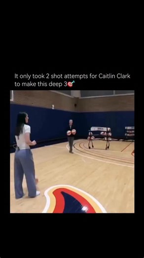 sportsoverdose on Instagram: "It only taking Caitlin Clark two shot attempts to knock down a logo-deep three is the perfect summary of how different her range really is. That kind of shot usually needs rhythm, warm-ups, and multiple reps, but for her it’s muscle memory—catch, set, fire, splash. The confidence to pull from that far, combined with how quickly she adjusts, shows why defenders are already panicking the moment she crosses half court. It’s not just shooting, it’s intimidation: one or