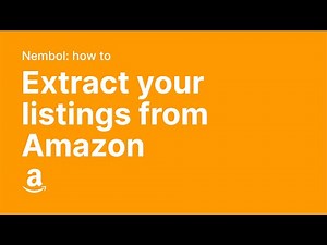 How to extract Amazon listings (Complete walkthrough). Bulk list on additional e-commerce channels