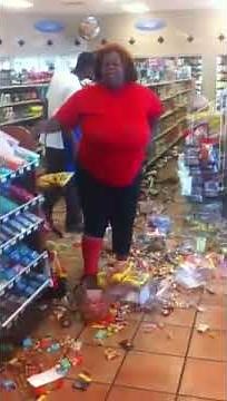 lady going crazy in store pt2