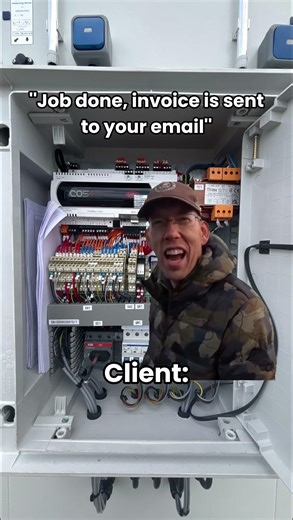 Invoice issues... 😡 #Sparky #Electrician #HVAC #AHU #AirHandlingUnit #Meme #HVACMeme #ControlPanel