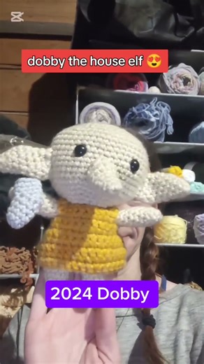 dobby the house elf #dobby #crochet #shorts #houseelf #free #sock