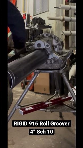 Using the Ridgid 916 roll groover on the 300 - getting pipe to depth.