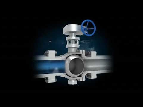 Ball valve working animation | Types of valve | Flow control | Fluid mechanics #valves #animation