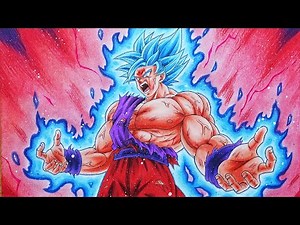 Drawing Goku Super Saiyan Blue Kaioken Times 100!