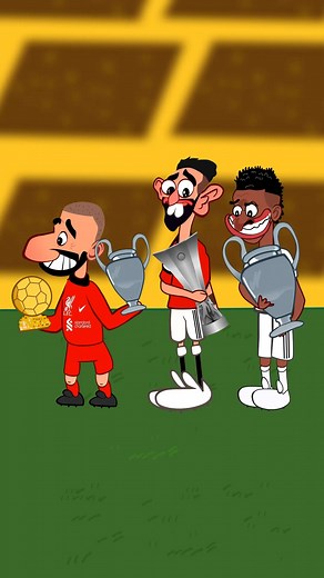 The robbery successful done 🦹‍♂️ . #salah #Vinicius #haaland #dembele | Body Animation