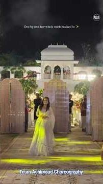 Dream Bride Entry With Family| Indian Wedding| Team Ashirvaad