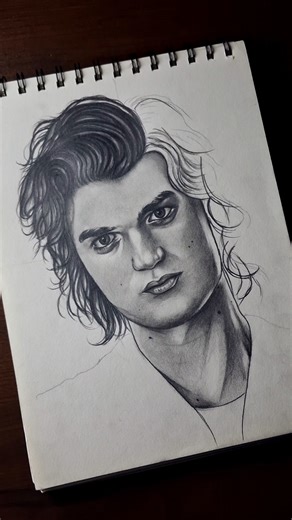 Stranger Things Steve Drawing 😍 #shorts #strangerthings #drawing #steve