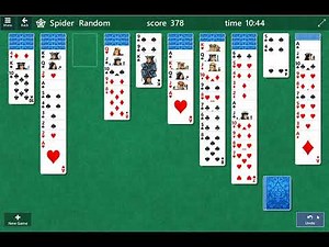 Spider Solitaire Gameplay Walkthrough Difficult 4 suits